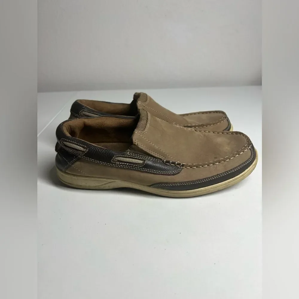 Florsheim GREAT LAKES MOC SUEDE TOE SLIP ON SIZE 9 Slipresistant Outsole